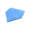 Pocket Square Soprano Ties Soprano Sky Blue With Pink Polka Dots Mens Silk Pocket Square £15.00