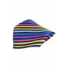 Pocket Square Soprano Ties Posh and Dandy Multicoloured Thin Stripes Luxury Silk Pocket Square £9.00