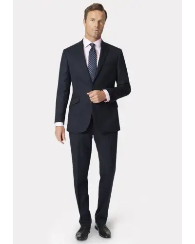 Wool Suits Brook Taverner Regular Fit Dawlish Navy Birdseye Wool Suit £269.00