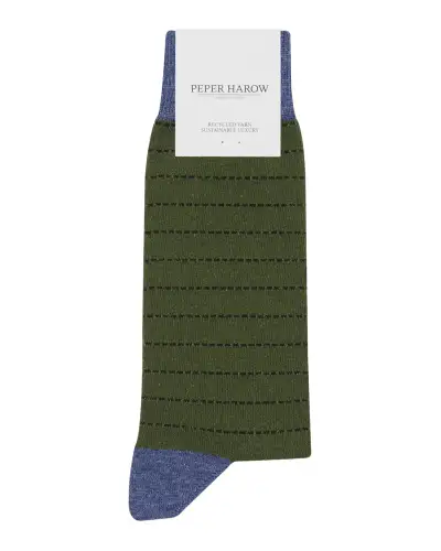 Men PEPER HAROW Dash Mens Socks - Sage £14.00