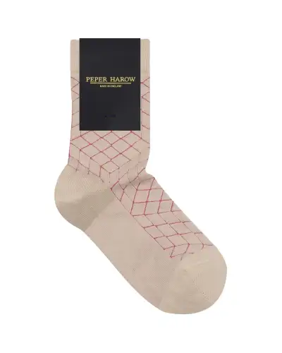 Women PEPER HAROW Puzzle Womens Socks - Beige £15.00