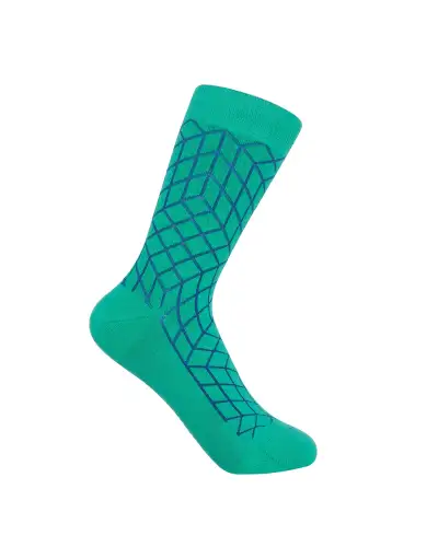 Women PEPER HAROW Puzzle Womens Socks - Teal £15.00