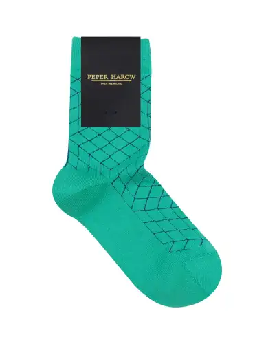 Women PEPER HAROW Puzzle Womens Socks - Teal £15.00