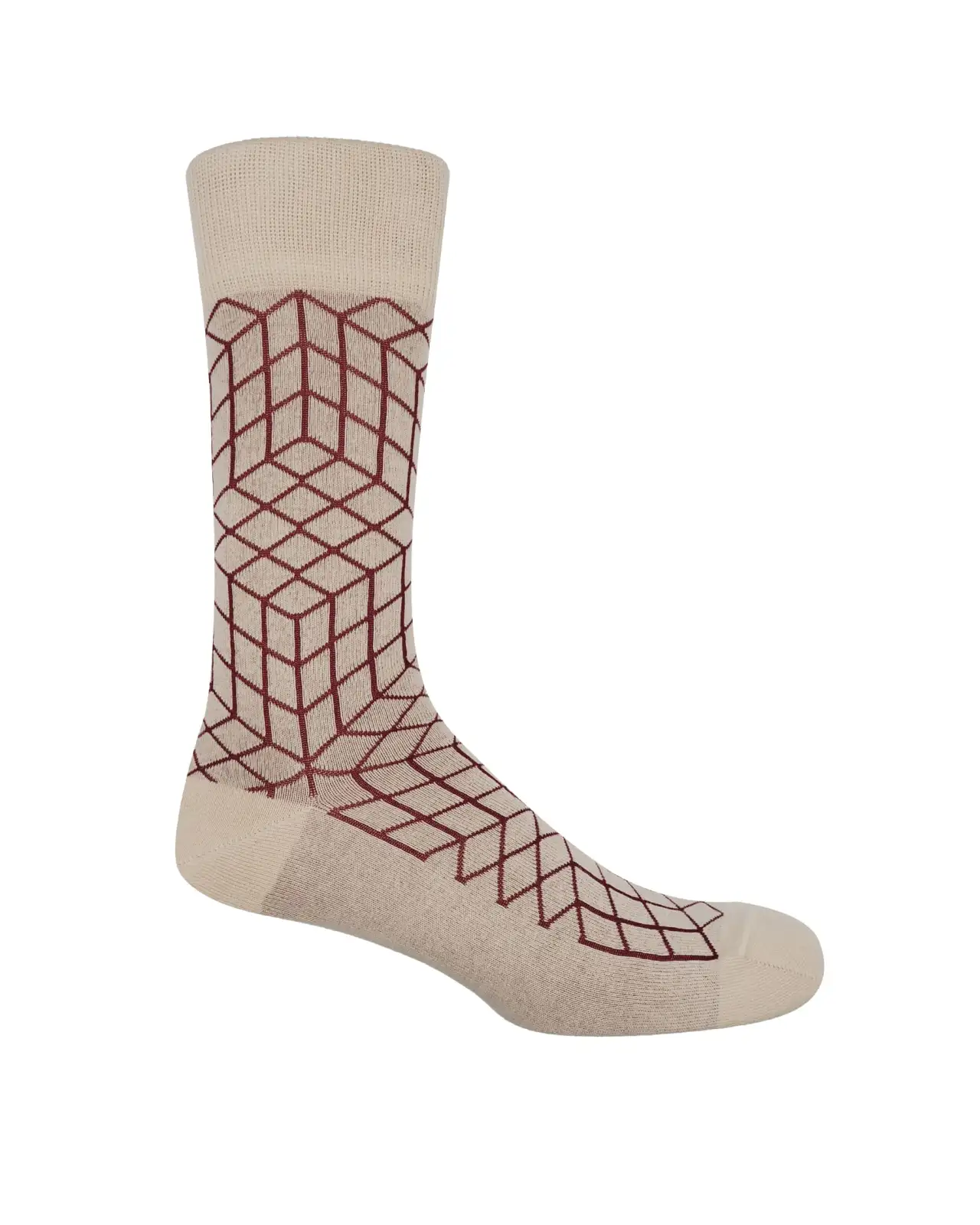 Men PEPER HAROW Puzzle Mens Socks - Cream £16.00