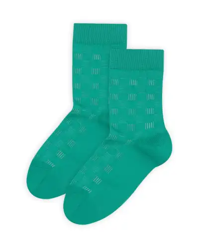 Women PEPER HAROW Battenberg Womens Socks - Teal £15.00