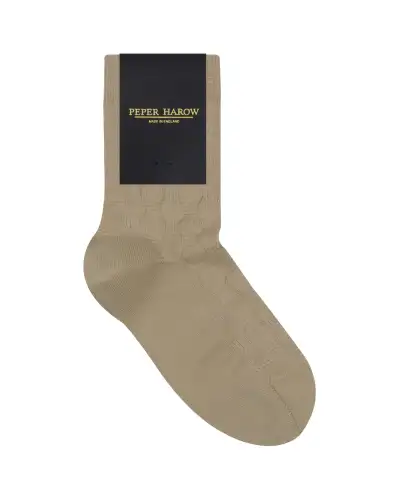 Women PEPER HAROW Battenberg Womens Socks - Beige £15.00