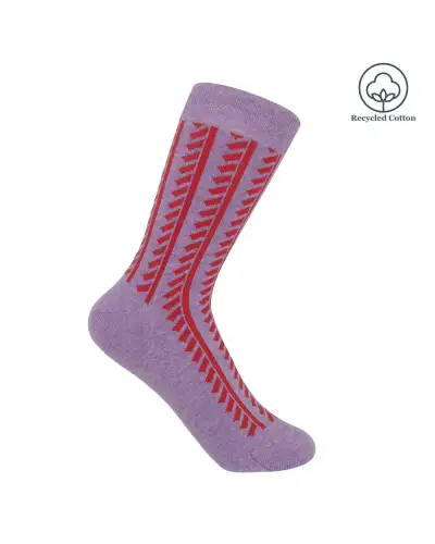 Women PEPER HAROW Vector Stripe Womens Socks - Purple £13.00