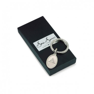 Key Rings Fox and Chave Etched Initial Keyring-FC-8401-A £18.00