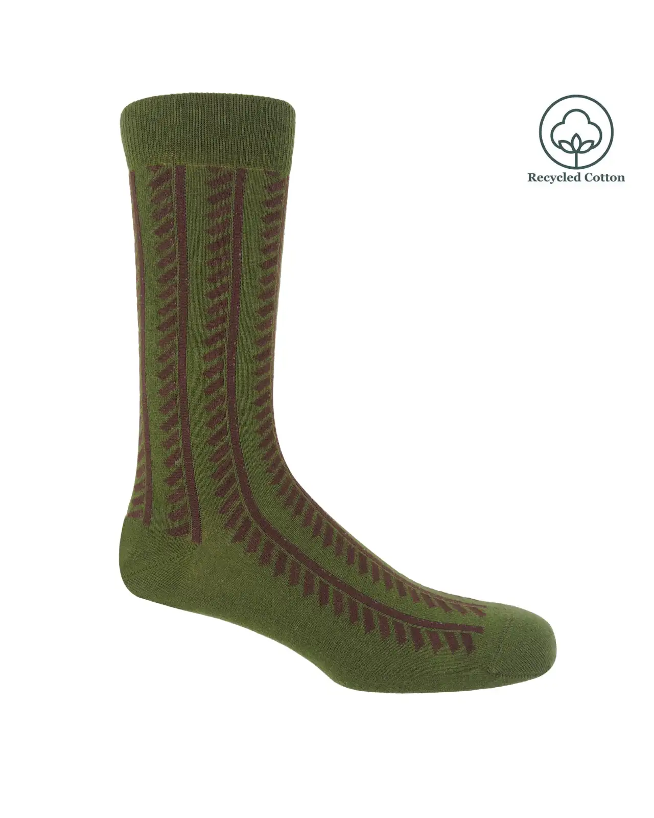 Men PEPER HAROW Vector Stripe Mens Socks - Olive £14.00