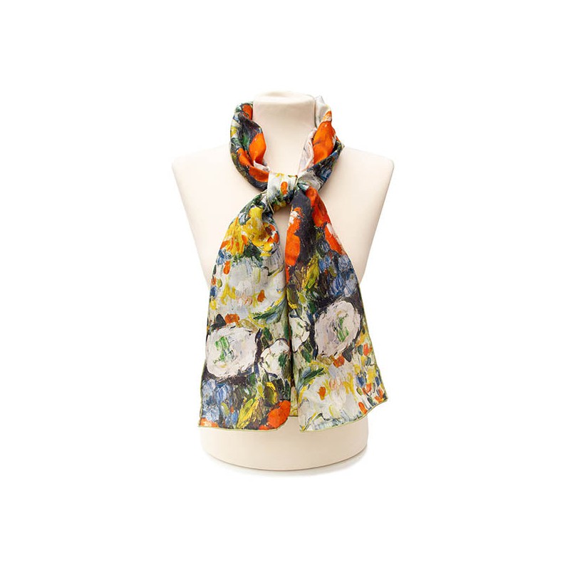 Scarves Fox and Chave Cezanne Flower Bouquet Silk Habotai Scarf £42.00