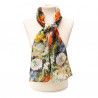 Scarves Fox and Chave Cezanne Flower Bouquet Silk Habotai Scarf £42.00