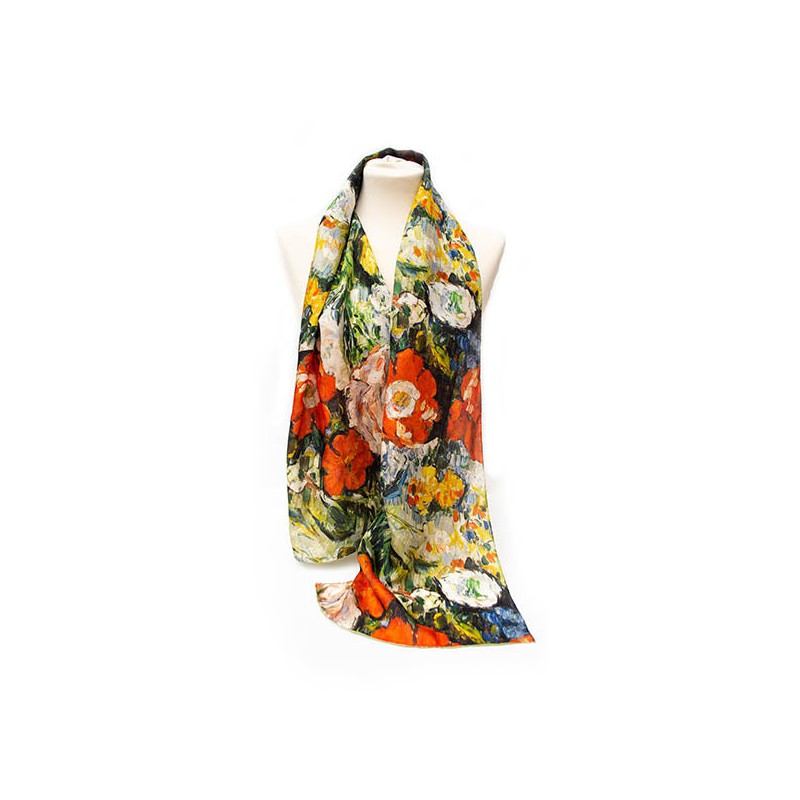 Scarves Fox and Chave Cezanne Flower Bouquet Silk Habotai Scarf £42.00