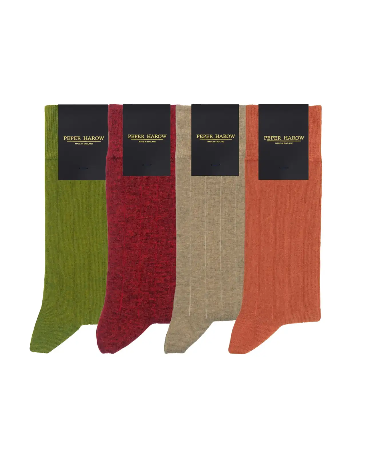 Men PEPER HAROW Cashmere Mens Socks Bundle - Earth Fire £80.00