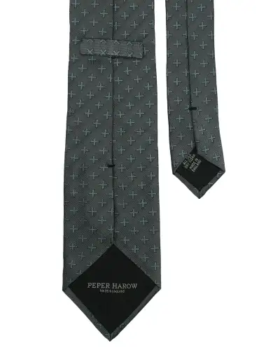 Gents PEPER HAROW Grey Crosslet Tie Socks Mens Gift Box £77.00