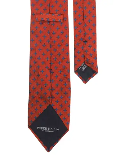 Gents PEPER HAROW Orange Crosslet Tie Socks Mens Gift Box £77.00