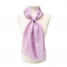 Scarves Fox and Chave Victorian Lace Silk Habotai Scarf Mauve £42.00