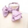 Scarves Fox and Chave Victorian Lace Silk Habotai Scarf Mauve £42.00