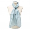 Scarves Fox and Chave Victorian Lace Silk Habotai Scarf Blue £42.00