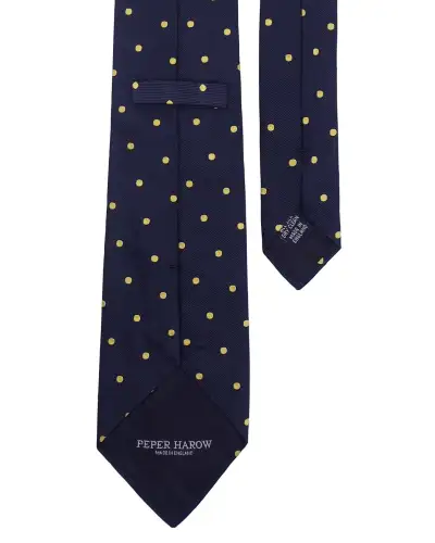 Gents PEPER HAROW Midnight Pin Polka Tie Socks Mens Gift Box £77.00