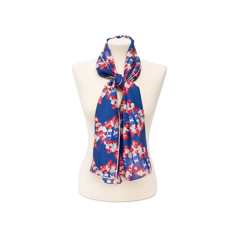 Scarves Fox and Chave Double Helix Silk Habotai Scarf £42.00