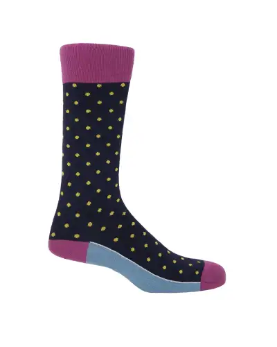 Gents PEPER HAROW Midnight Pin Polka Tie Socks Mens Gift Box £77.00