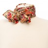 Scarves Fox and Chave Suzani Red Silk Habotai Scarf-FC-62-086 £41.00