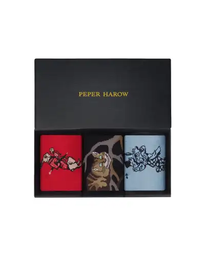 Gents PEPER HAROW AliceS Adventures In Wonderland MenS Socks Gift Box £46.00