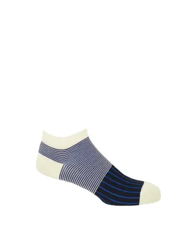 Gents PEPER HAROW Mens Trainer Socks Gift Box - Oxford Stripe £76.00