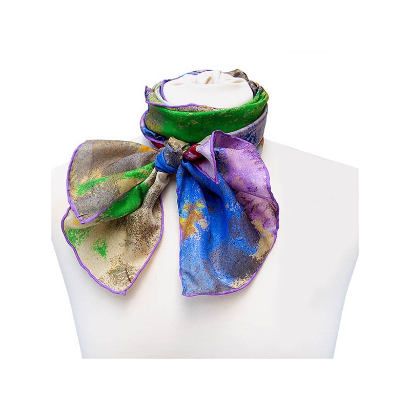 Scarves Fox and Chave Redon Violette Heymann Silk Habotai Scarf £42.00