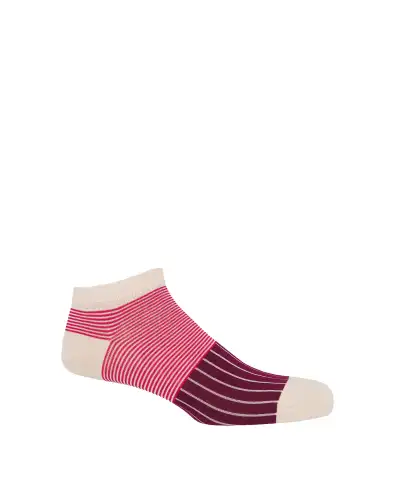 Gents PEPER HAROW Mens Trainer Socks Gift Box - Oxford Stripe £76.00