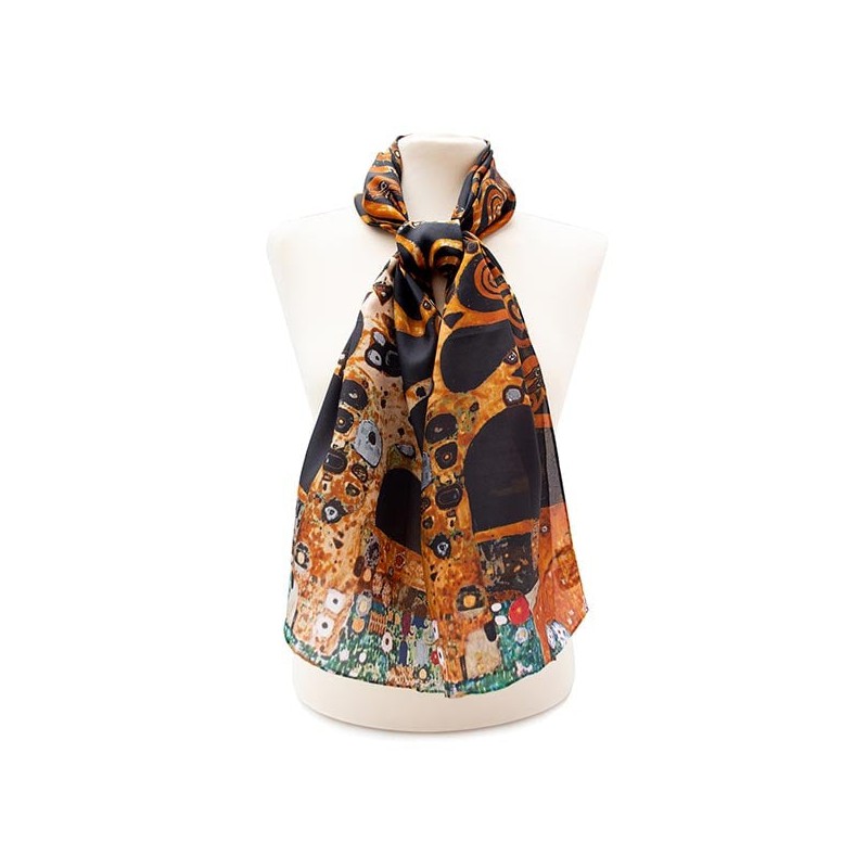 Scarves Fox and Chave Klimt Tree Of Life Silk Habotai Scarf £42.00