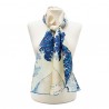 Scarves Fox and Chave Hokusai Wave Silk Habotai Scarf £42.00