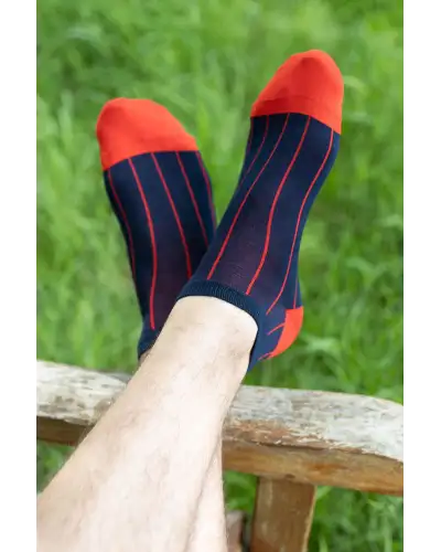 Gents PEPER HAROW Mens Trainer Socks Gift Box - Pin Stripe £33.00