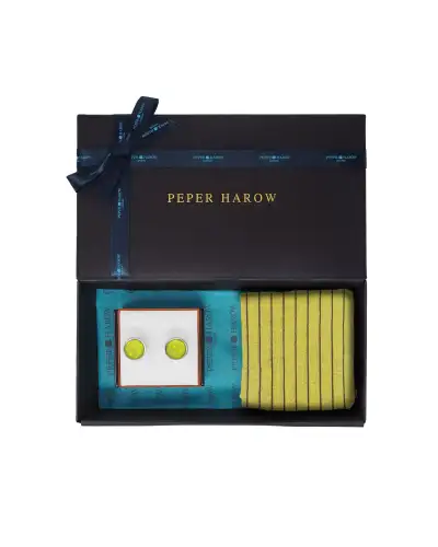 Gents PEPER HAROW Birthday MenS Cufflink Gift Set - Olive £41.00