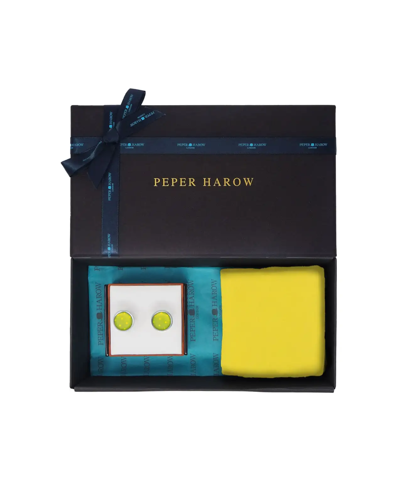Gents PEPER HAROW FatherS Day MenS Cufflink Gift Set - Olive £41.00