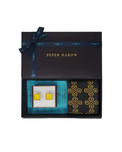 Gents PEPER HAROW For My Son MenS Cufflink Gift Set - Honey £41.00