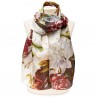 Scarves Fox and Chave Redoute Peony Silk Habotai Scarf £50.00