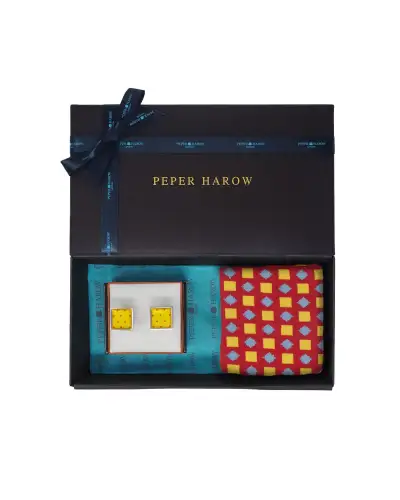 Gents PEPER HAROW Birthday MenS Cufflink Gift Set - Honey £41.00
