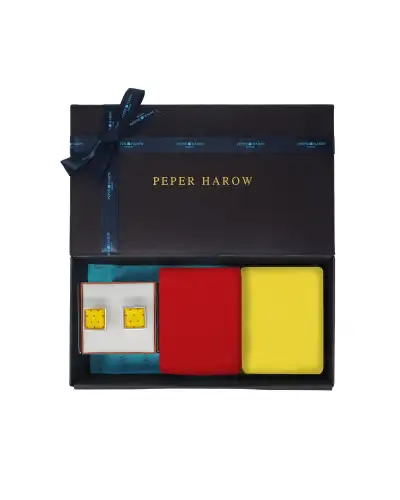 Gents PEPER HAROW Anniversary MenS Cufflink Gift Set- Honey £56.00