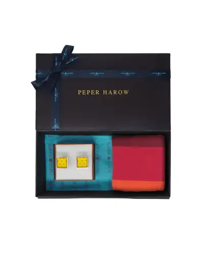 Gents PEPER HAROW FatherS Day MenS Cufflink Gift Set - Honey £41.00