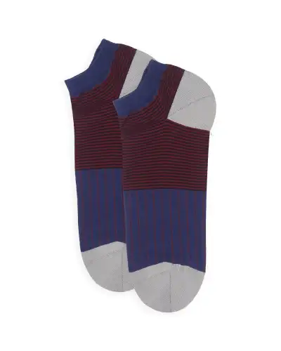 Men PEPER HAROW Oxford Stripe Mens Trainer Socks - Navy £13.00