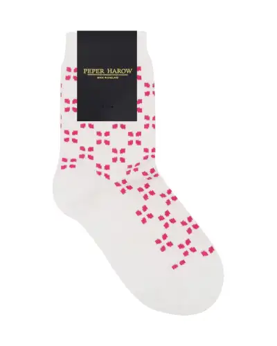 Women PEPER HAROW Cambridge Womens Socks - White £15.00