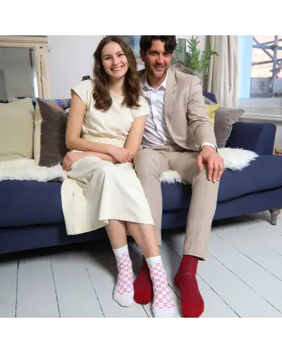 Women PEPER HAROW Cambridge Womens Socks - White £15.00