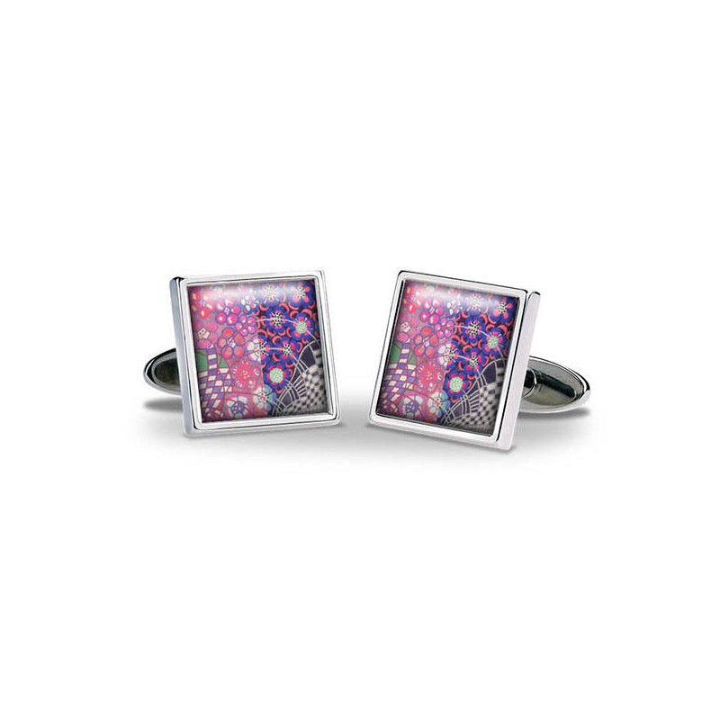 Others Fox and Chave Mackintosh Purple and Pink Cufflinks £29.00