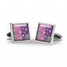 Others Fox and Chave Mackintosh Purple and Pink Cufflinks £29.00