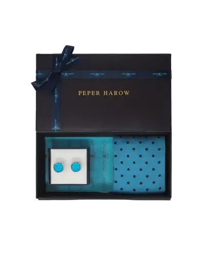 Gents PEPER HAROW Azure Mens Cufflink Gift Box £41.00