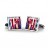 Others Fox and Chave Colour Bars Cufflinks £29.00