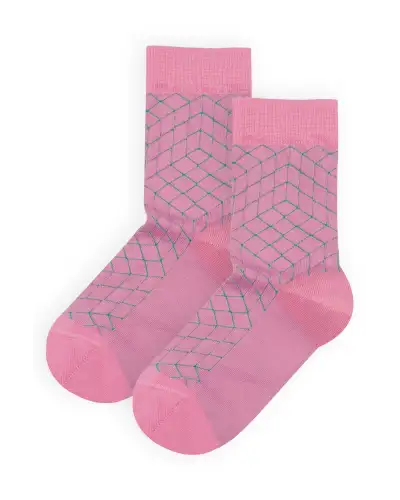 Women PEPER HAROW Puzzle Womens Socks - Pink £15.00