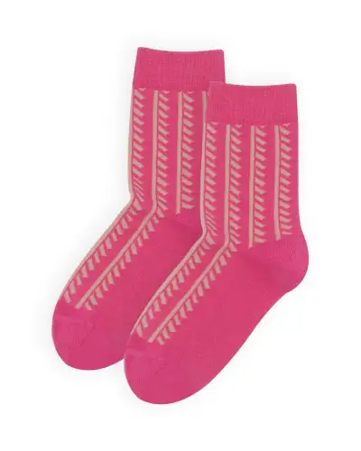 Women PEPER HAROW Vector Stripe Womens Socks - Pink £13.00