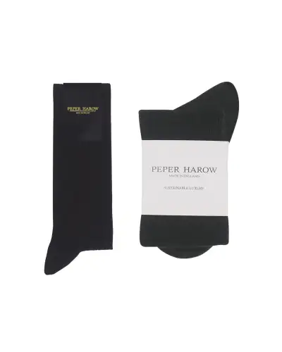 Men PEPER HAROW Cashmere Wool Boot MenS Socks Bundle - Black Charcoal £41.00